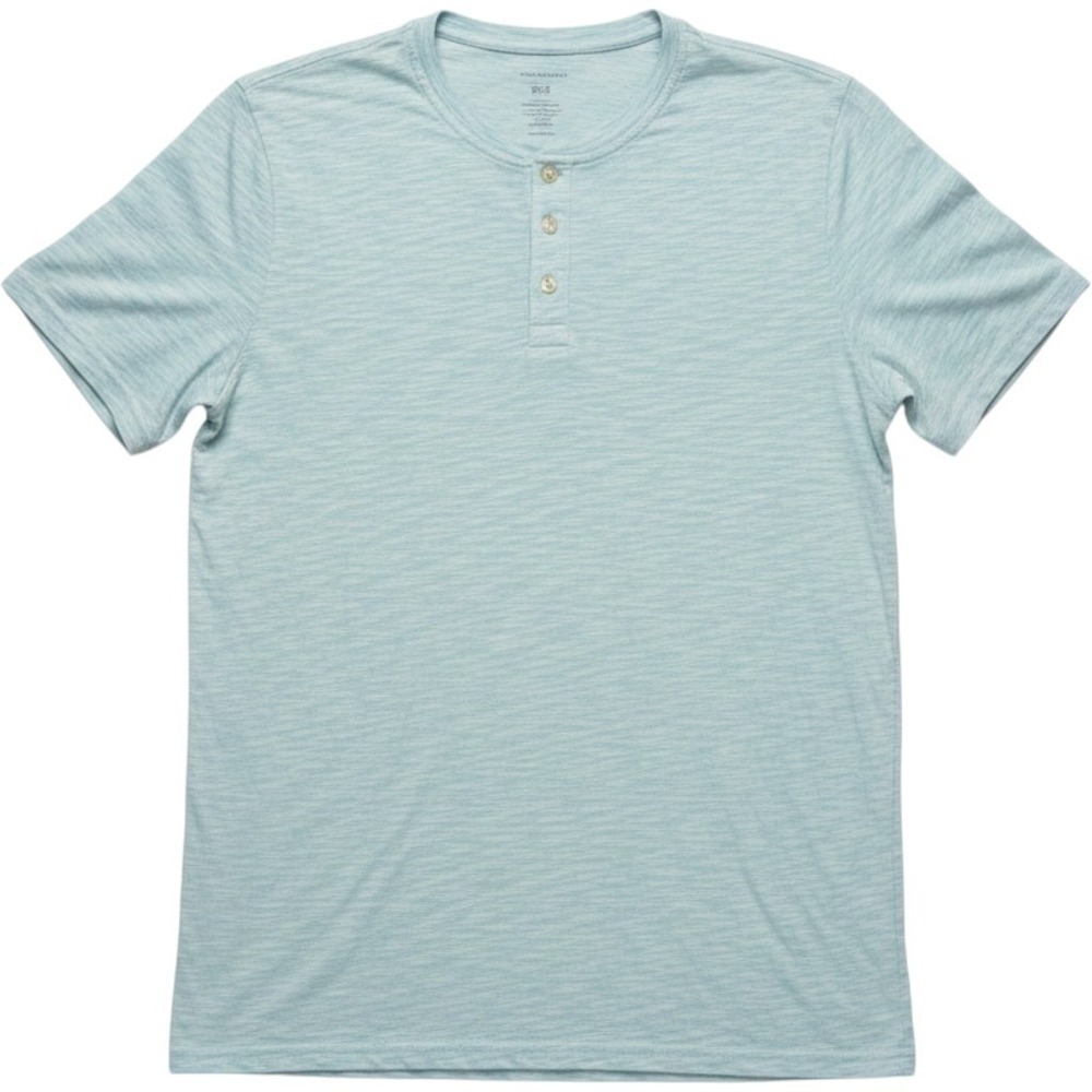 Sonoma Shirt Mens 2XLT Green Short Sleeve Henley Tagless Jersey Tee Big Tall
